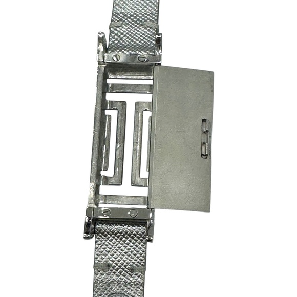 TORY BURCH SILVER CASE & SILVER LEATHER STRAP FITBIT BRACELET - Picture 11 of 14